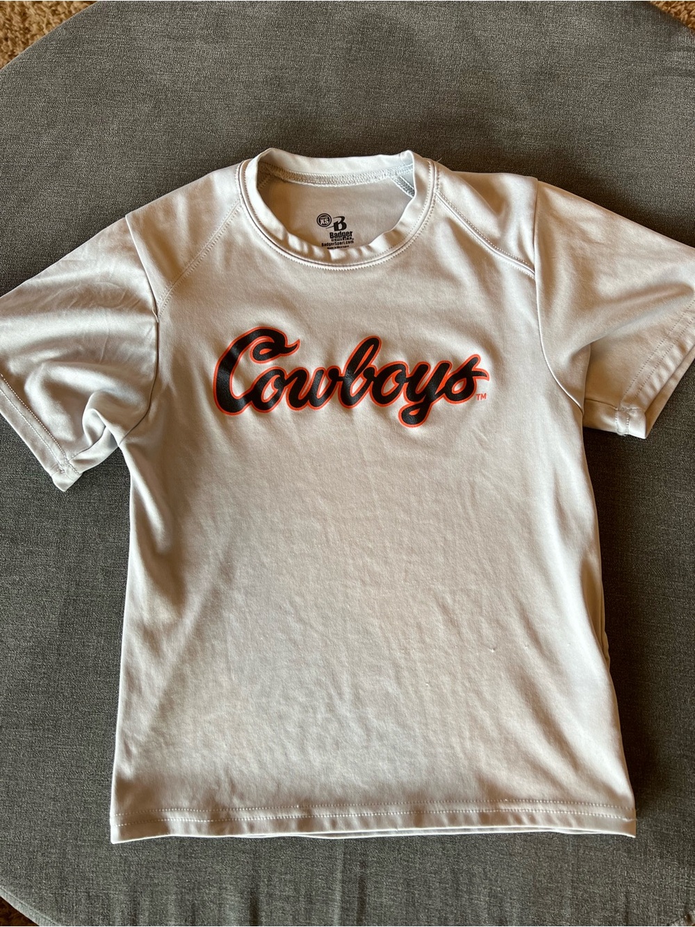 Gray OSU  Cowboys Graphic Tee for Kids